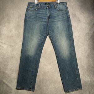 Lucky Brand Mens 221 Original Straight Fit Blue Jeans size 38x32 Cotton Denim